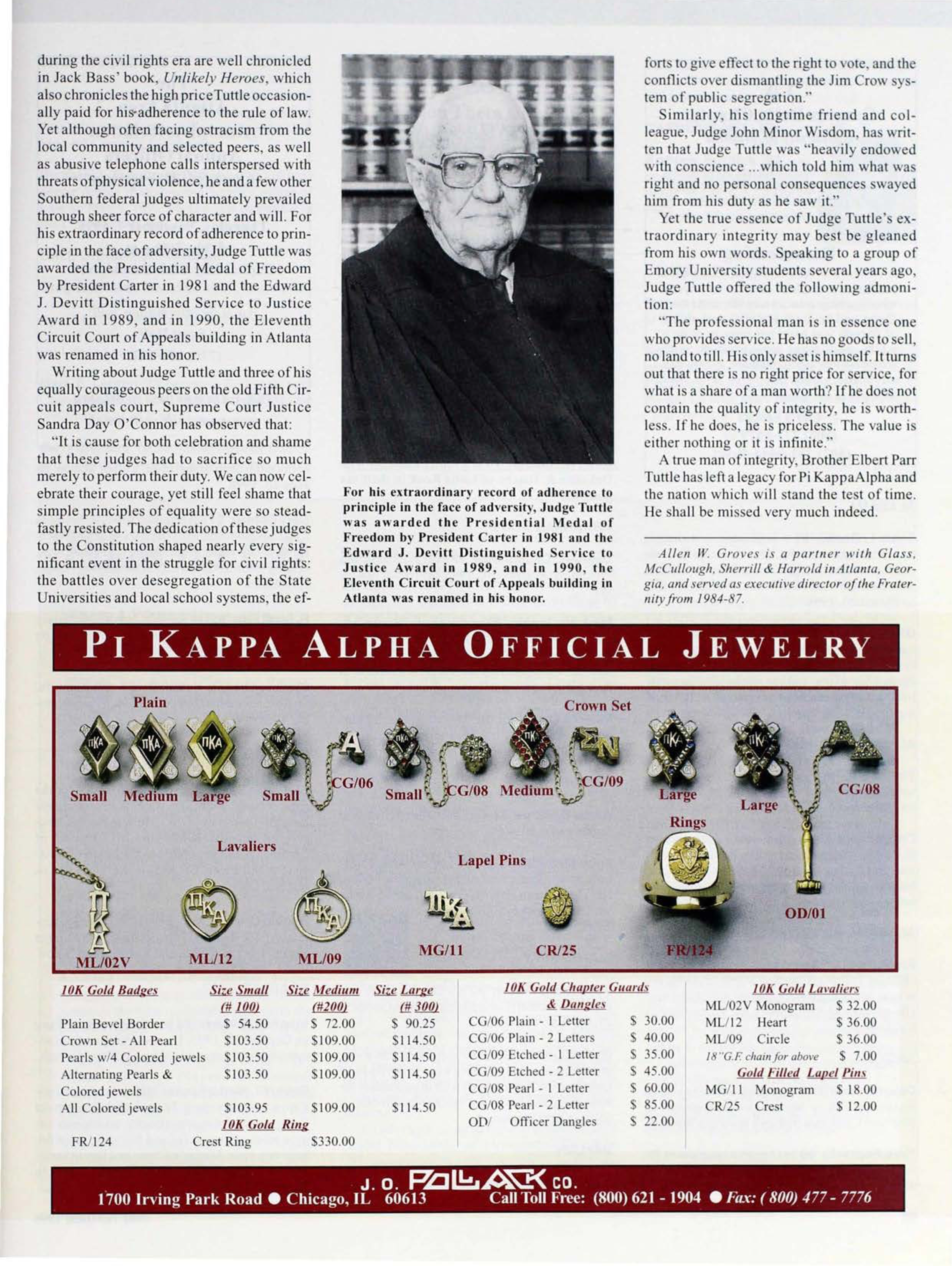 J.O. Pollack Co. Advertisement, September 1996